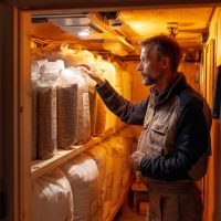 stockage des granules